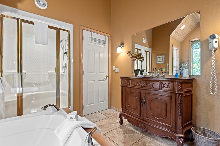 Magnolia Cabin bathroom vanity